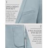 imageCOOFANDY Mens Casual Knit Blazer Slim Fit Sport Coat Stretch Two Button Suit JacketLight Blue