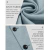 imageCOOFANDY Mens Casual Knit Blazer Slim Fit Sport Coat Stretch Two Button Suit JacketLight Blue