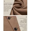 imageCOOFANDY Mens Casual Knit Blazer Slim Fit Sport Coat Stretch Two Button Suit JacketLight Brown