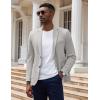 imageCOOFANDY Mens Casual Knit Blazer Slim Fit Sport Coat Stretch Two Button Suit JacketLight Grey