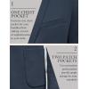 imageCOOFANDY Mens Casual Knit Blazer Slim Fit Sport Coat Stretch Two Button Suit JacketNavy Blue