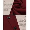 imageCOOFANDY Mens Casual Knit Blazer Slim Fit Sport Coat Stretch Two Button Suit JacketWine Red