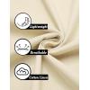 imageCOOFANDY Mens Cotton Linen Henley Shirt Short Sleeve Casual Beach T Shirts V Neck Summer Lightweight YogaBeige