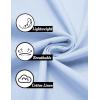 imageCOOFANDY Mens Cotton Linen Henley Shirt Short Sleeve Casual Beach T Shirts V Neck Summer Lightweight YogaClear Blue