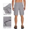 imageCOOFANDY Mens Hiking Cargo Shorts Quick Dry Work Shorts Casual Golf Shorts Lightweight Fishing Shorts with PocketsGrey