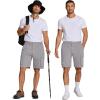 imageCOOFANDY Mens Hiking Cargo Shorts Quick Dry Work Shorts Casual Golf Shorts Lightweight Fishing Shorts with PocketsGrey