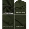 imageCOOFANDY Mens Hooded Sweatshirt Long Sleeve Quilted Sweatshirt Casual Fashion Pullover Hoodies with PocketArmy Green