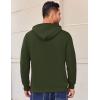 imageCOOFANDY Mens Hooded Sweatshirt Long Sleeve Quilted Sweatshirt Casual Fashion Pullover Hoodies with PocketArmy Green