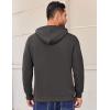 imageCOOFANDY Mens Hooded Sweatshirt Long Sleeve Quilted Sweatshirt Casual Fashion Pullover Hoodies with PocketDark Grey