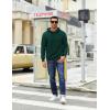 imageCOOFANDY Mens Hooded Sweatshirt Long Sleeve Quilted Sweatshirt Casual Fashion Pullover Hoodies with PocketGreen