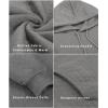 imageCOOFANDY Mens Hooded Sweatshirt Long Sleeve Quilted Sweatshirt Casual Fashion Pullover Hoodies with PocketGrey