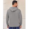 imageCOOFANDY Mens Hooded Sweatshirt Long Sleeve Quilted Sweatshirt Casual Fashion Pullover Hoodies with PocketGrey