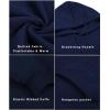 imageCOOFANDY Mens Hooded Sweatshirt Long Sleeve Quilted Sweatshirt Casual Fashion Pullover Hoodies with PocketNavy Blue