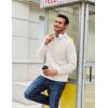imageCOOFANDY Mens Hooded Sweatshirt Long Sleeve Quilted Sweatshirt Casual Fashion Pullover Hoodies with PocketWhite