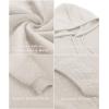 imageCOOFANDY Mens Hooded Sweatshirt Long Sleeve Quilted Sweatshirt Casual Fashion Pullover Hoodies with PocketWhite