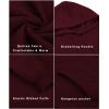imageCOOFANDY Mens Hooded Sweatshirt Long Sleeve Quilted Sweatshirt Casual Fashion Pullover Hoodies with PocketWine Red