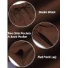 imageCOOFANDY Mens Linen Shorts Elastic Waist Drawstring Shorts Casual Summer Beach ShortsBrown