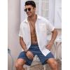 imageCOOFANDY Mens Linen Shorts Elastic Waist Drawstring Shorts Casual Summer Beach ShortsDenim Blue