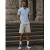 imageCOOFANDY Mens Linen Shorts Elastic Waist Drawstring Shorts Casual Summer Beach ShortsWhite