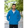 imageCOOFANDY Mens Rain Jacket Waterproof Packable Raincoat Lightweight Rain Shell Hood Travel Golf Hiking Cycling Zip PocketsBright Blue