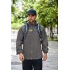 imageCOOFANDY Mens Rain Jacket Waterproof Packable Raincoat Lightweight Rain Shell Hood Travel Golf Hiking Cycling Zip PocketsDark Grey