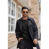 imageCOOFANDY Mens Ribbed Crewneck Sweater Long Sleeve Slim Fit Knitted Pullover SweaterAblack