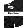 imageCOOFANDY Mens Ribbed Crewneck Sweater Long Sleeve Slim Fit Knitted Pullover SweaterAblack