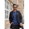 imageCOOFANDY Mens Ribbed Crewneck Sweater Long Sleeve Slim Fit Knitted Pullover SweaterBlue