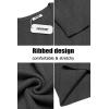 imageCOOFANDY Mens Ribbed Crewneck Sweater Long Sleeve Slim Fit Knitted Pullover SweaterDark Grey