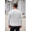 imageCOOFANDY Mens Ribbed Crewneck Sweater Long Sleeve Slim Fit Knitted Pullover SweaterWhite