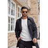 imageCOOFANDY Mens Ribbed Crewneck Sweater Long Sleeve Slim Fit Knitted Pullover SweaterWhite