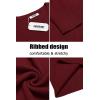 imageCOOFANDY Mens Ribbed Crewneck Sweater Long Sleeve Slim Fit Knitted Pullover SweaterWine Red