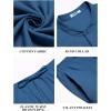 imageCOOFANDY Mens 2 Pieces Cotton Linen Sets Short Sleeve Casual Henley Shirt Summer Beach Pants Lounge Vacation Outfits SetBlue