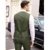 imageCOOFANDY Mens Layered Suit Vest Business Dress Vests Formal Wedding Waistcoat Slim FitArmy Green