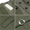 imageCOOFANDY Mens Layered Suit Vest Business Dress Vests Formal Wedding Waistcoat Slim FitArmy Green