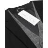imageCOOFANDY Mens Layered Suit Vest Business Dress Vests Formal Wedding Waistcoat Slim FitBlack Plaid