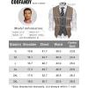imageCOOFANDY Mens Layered Suit Vest Business Dress Vests Formal Wedding Waistcoat Slim FitBrown