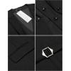 imageCOOFANDY Mens Layered Suit Vest Business Dress Vests Formal Wedding Waistcoat Slim FitPure Black