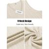 imageCOOFANDY Mens Sweater Vest V Neck Slim Fit Cable Knitted Sleeveless Pullover SweaterIvory