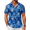 Navy Blue-palm Leaf