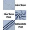 imageCOOFANDY Mens Beach Summer Shirts Linen Texture Shirts Short Sleeve Casual Button Down ShirtClassic Blue