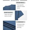 imageCOOFANDY Mens Henley Shirts Short Sleeve Casual Button Down Shirts Lightweight Summer Basic TeeBlue