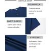 imageCOOFANDY Mens Henley Shirts Short Sleeve Casual Button Down Shirts Lightweight Summer Basic TeeNavy Blue