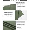 imageCOOFANDY Mens Henley Shirts Short Sleeve Casual Button Down Shirts Lightweight Summer Basic TeeOlive Green