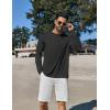 imageCOOFANDY Mens Sun Protection Shirts Long Sleeve Rash Guard Swim TShirts Lightweight Quick Dry Fishing ShirtsBlack