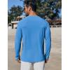 imageCOOFANDY Mens Sun Protection Shirts Long Sleeve Rash Guard Swim TShirts Lightweight Quick Dry Fishing ShirtsBlue