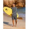 imageCOOFANDY Mens Sun Protection Shirts Long Sleeve Rash Guard Swim TShirts Lightweight Quick Dry Fishing ShirtsDark Grey