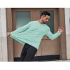 imageCOOFANDY Mens Sun Protection Shirts Long Sleeve Rash Guard Swim TShirts Lightweight Quick Dry Fishing ShirtsMint Green