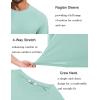 imageCOOFANDY Mens Sun Protection Shirts Long Sleeve Rash Guard Swim TShirts Lightweight Quick Dry Fishing ShirtsMint Green
