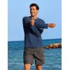 imageCOOFANDY Mens Sun Protection Shirts Long Sleeve Rash Guard Swim TShirts Lightweight Quick Dry Fishing ShirtsNavy